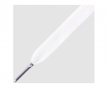 Mr. lacy cordão flatties metal tips white/metallic